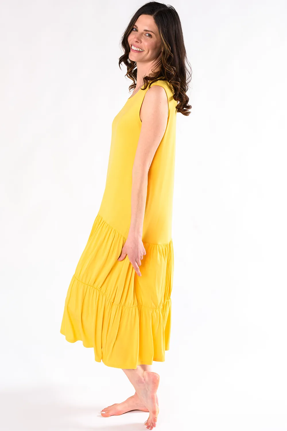 Allison Bamboo Maxi Dress - Marigold