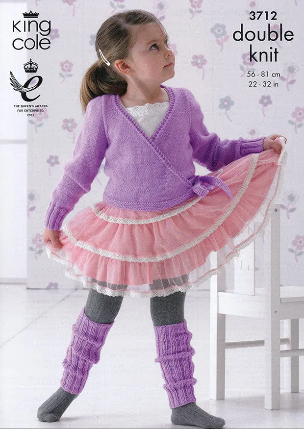 Ballet Cardigan and Leg Warmers in King Cole DK (3712)