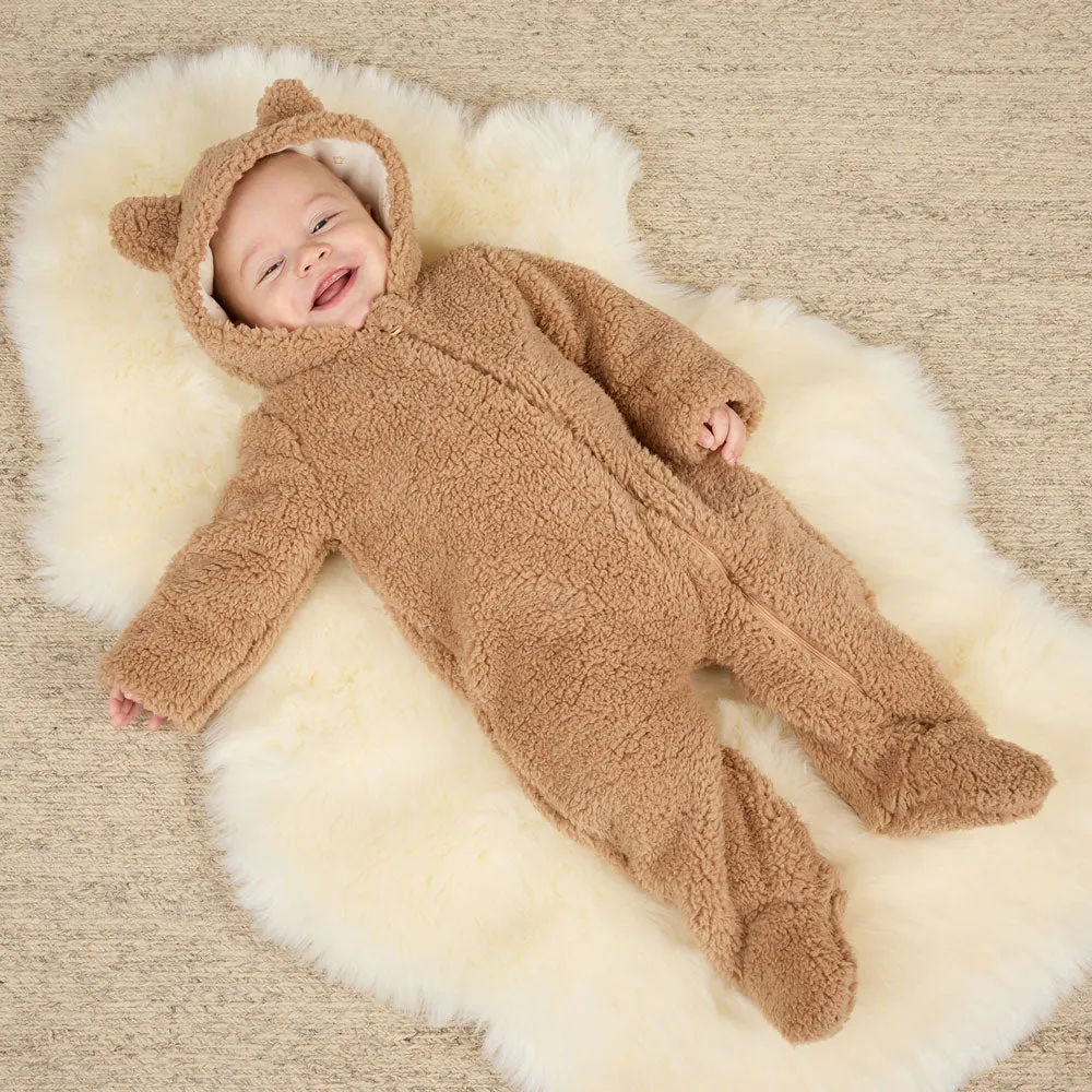Bear Jumpsuit - Beige
