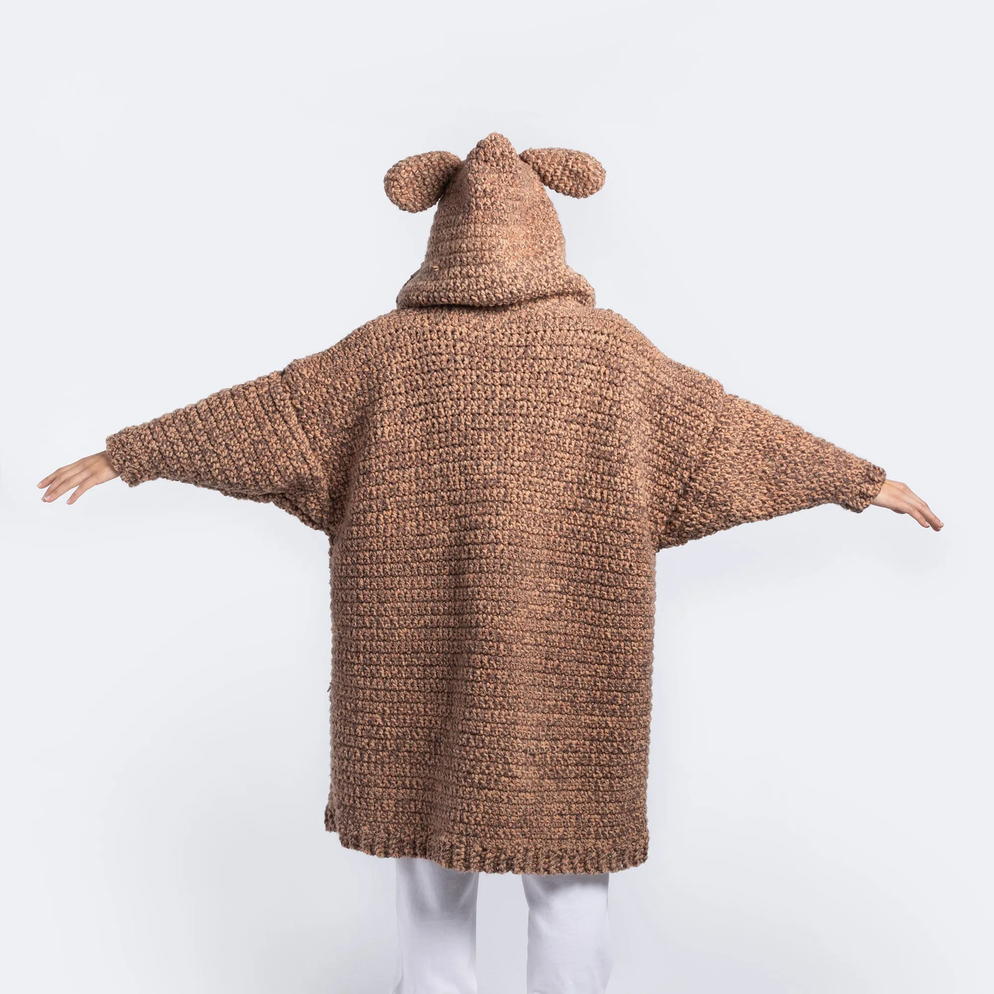 Bernat Big Bear Comfort Crochet Blanket Hoodie