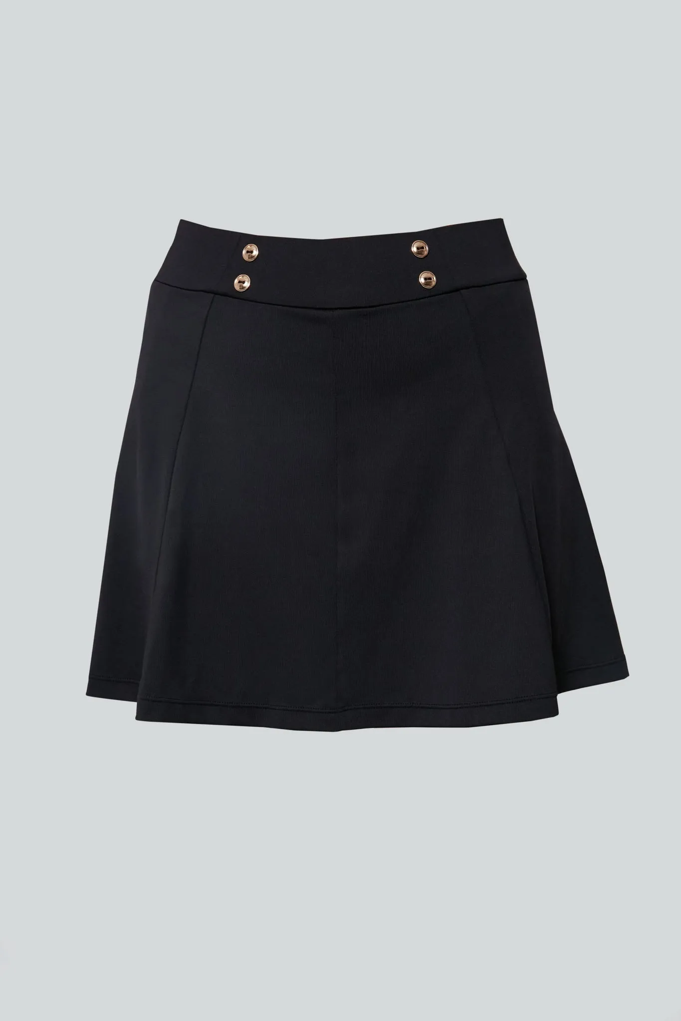 Black 15 Inch Renee Golf Skirt