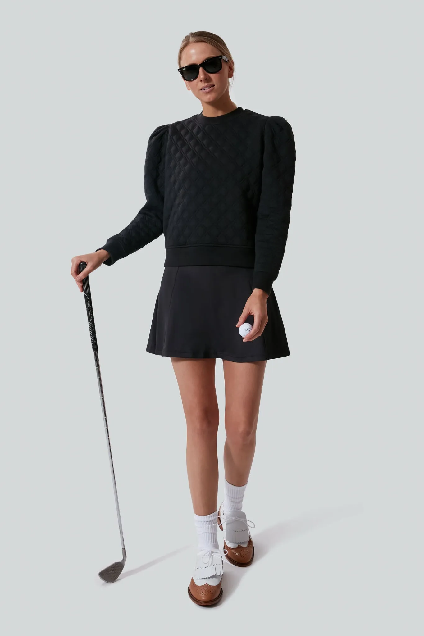Black 15 Inch Renee Golf Skirt