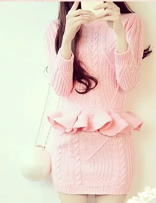 FASHION HOT TWO PIECE SWEATER DRESS