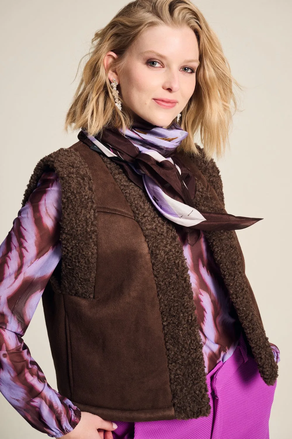 Gilet Lamny Brown