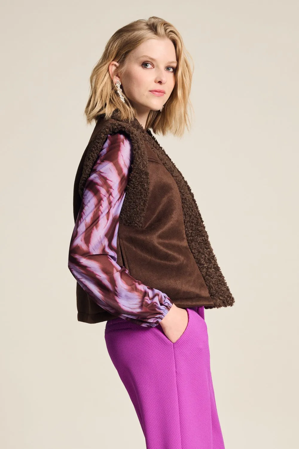 Gilet Lamny Brown