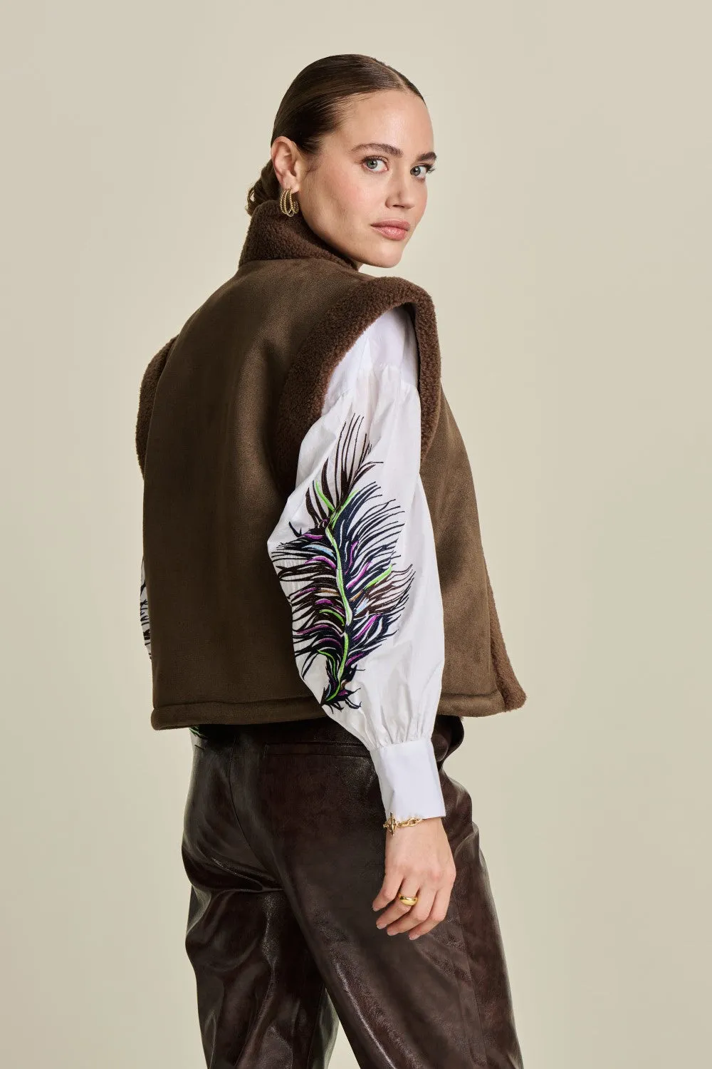 Gilet Lamny Brown