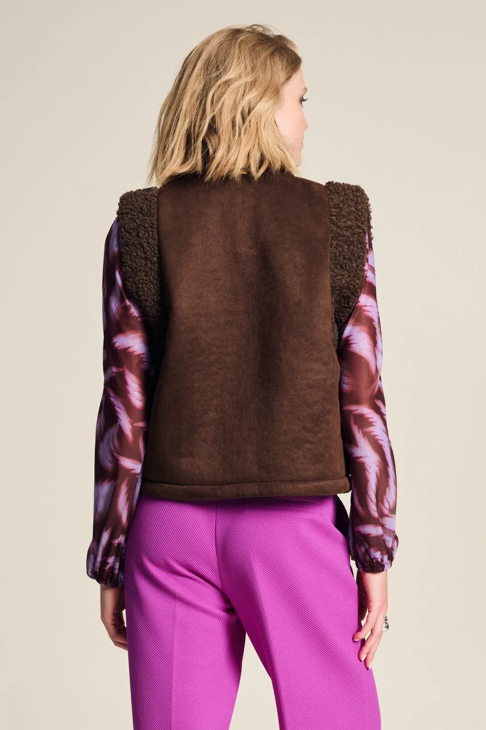 Gilet Lamny Brown