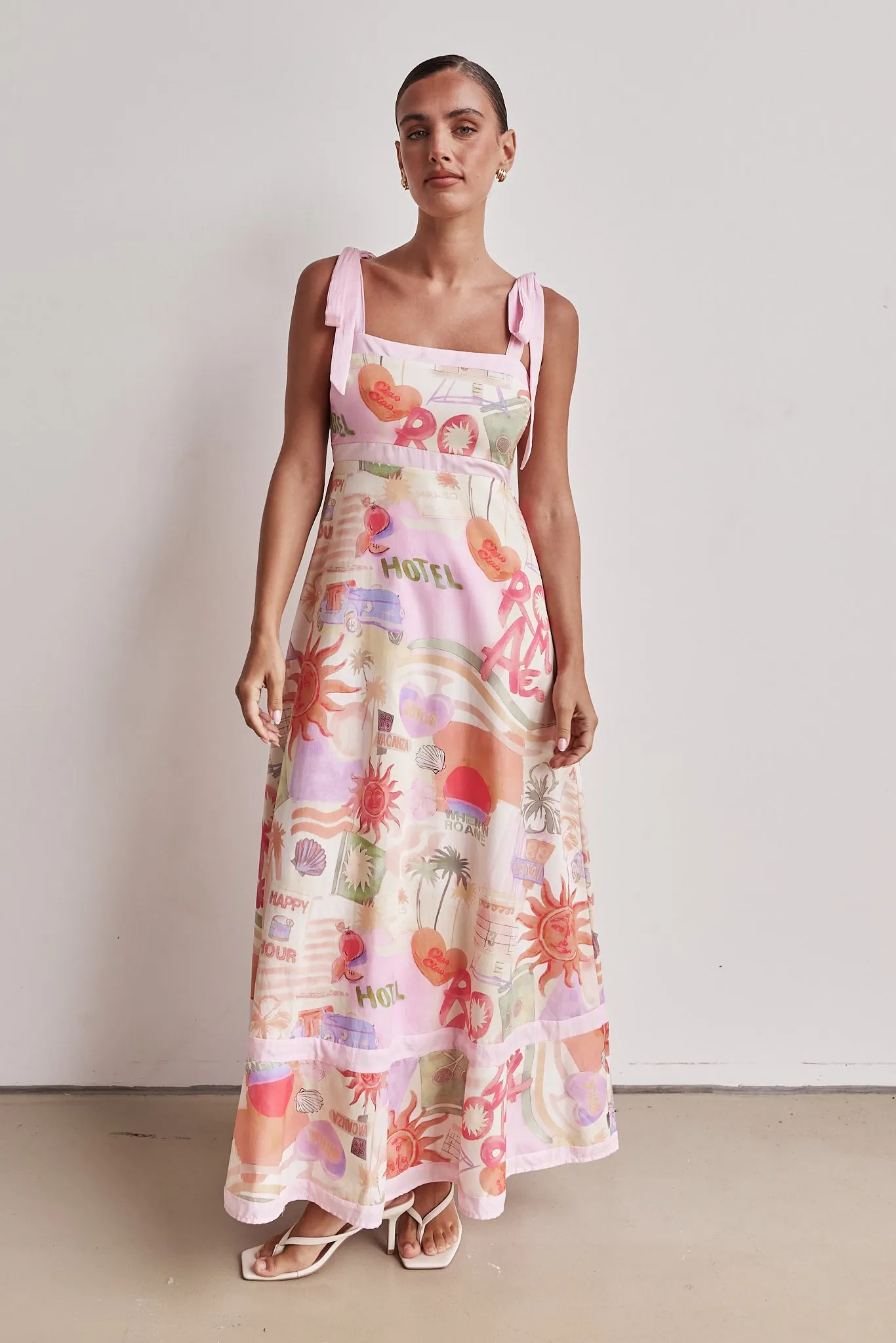 Gina Maxi Dress (Pink)