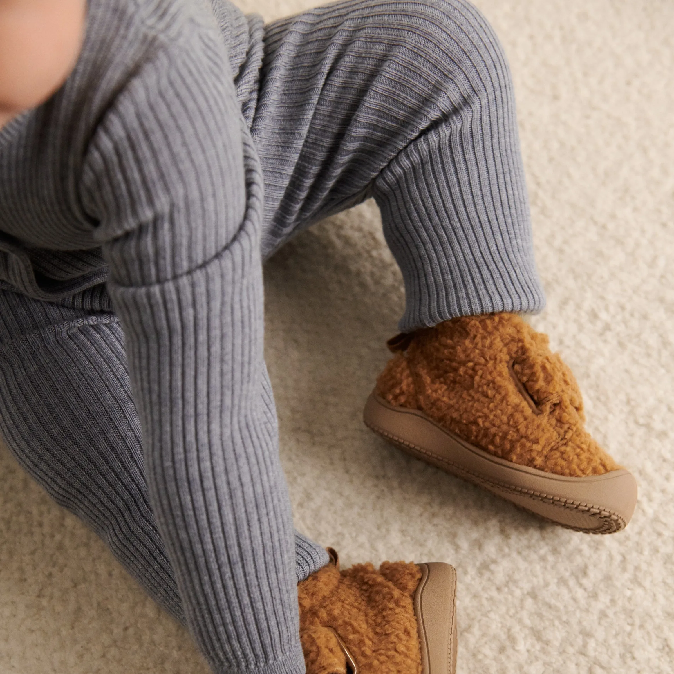 Igor Ribbed Merino Onesie (Grey Melange)