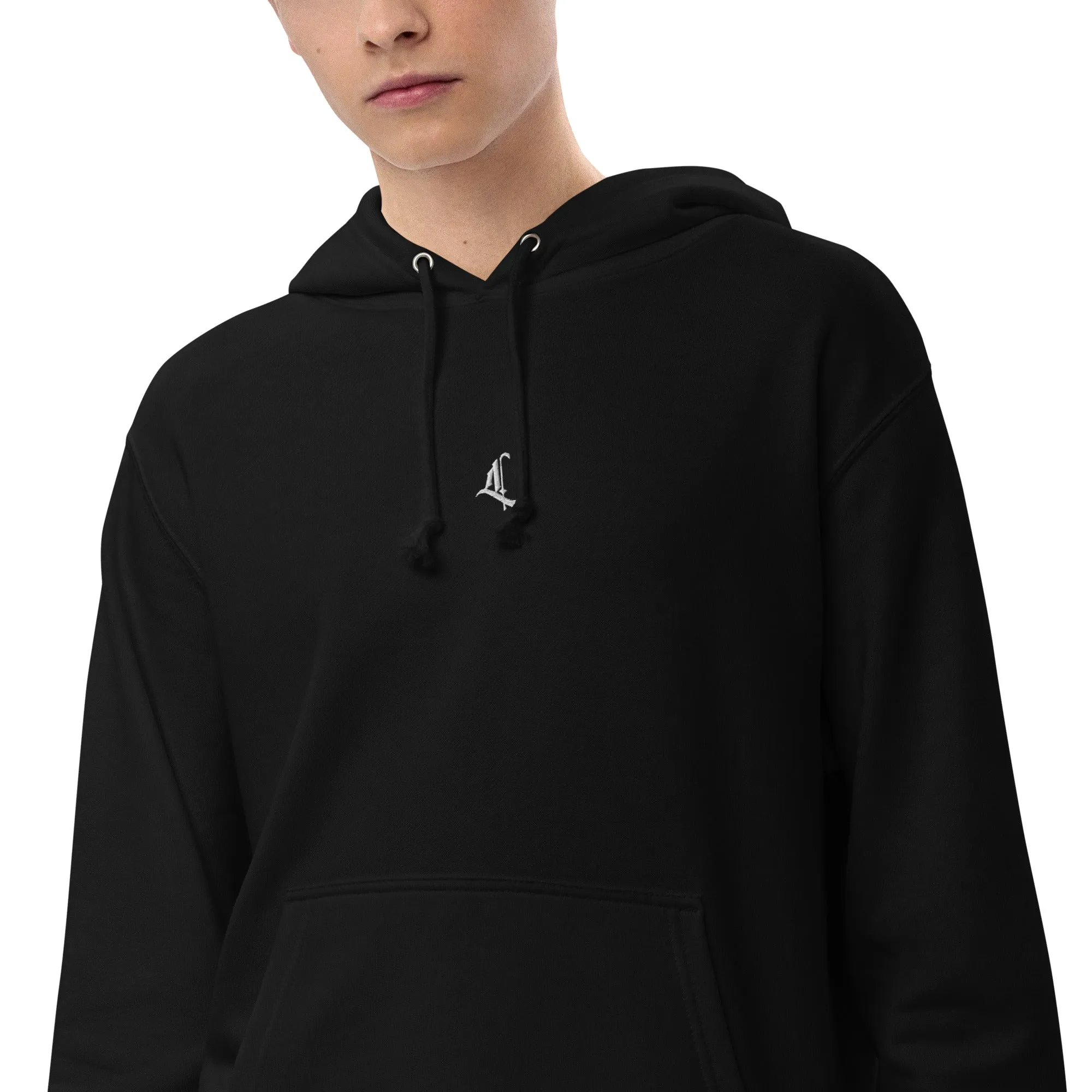 Letterhythm® Signature Unisex French Terry Pullover Hoodie Logo Embroidery