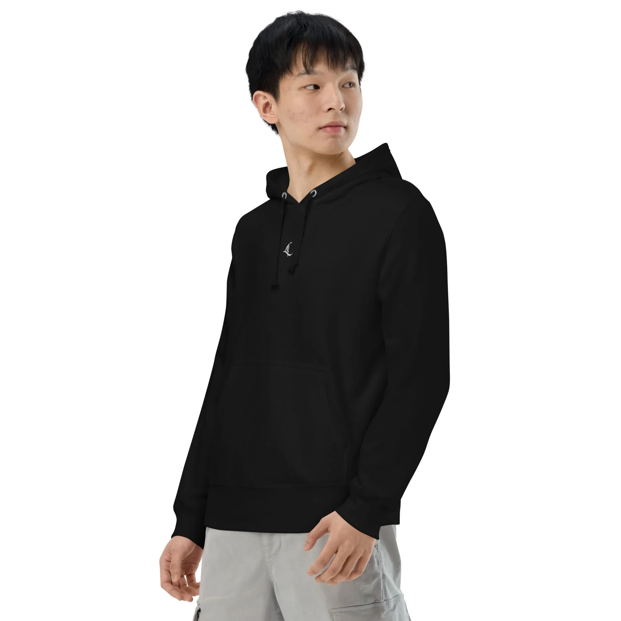 Letterhythm® Signature Unisex French Terry Pullover Hoodie Logo Embroidery