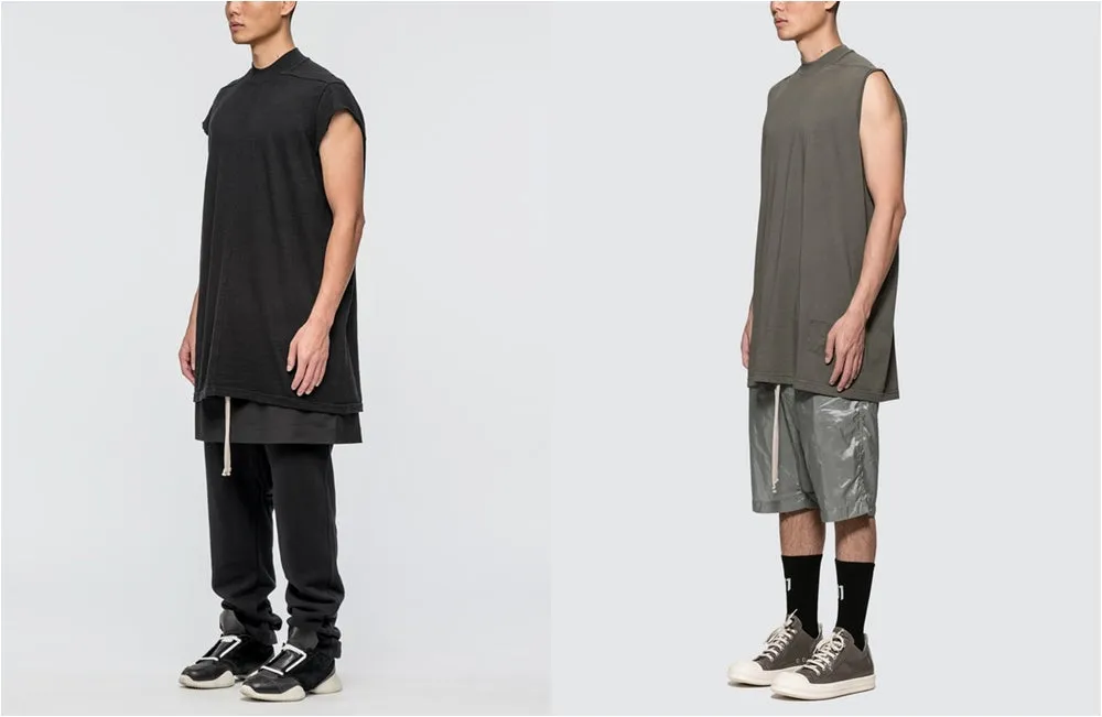 Men's DRKSHDW SL Jumbo T-Shirt / Jumbo Top Cap Sleeves Muscle Sleeve - PLUS SIZE