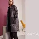 Naya Steel Grey Quilted Coat
