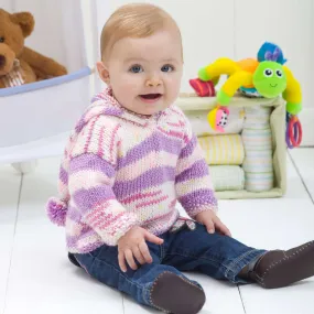 Red Heart Knit First Steps Hoodie
