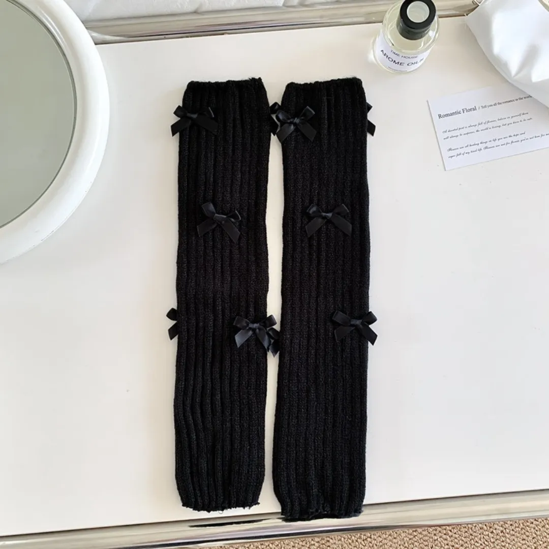 ribbon leg warmers lf2572