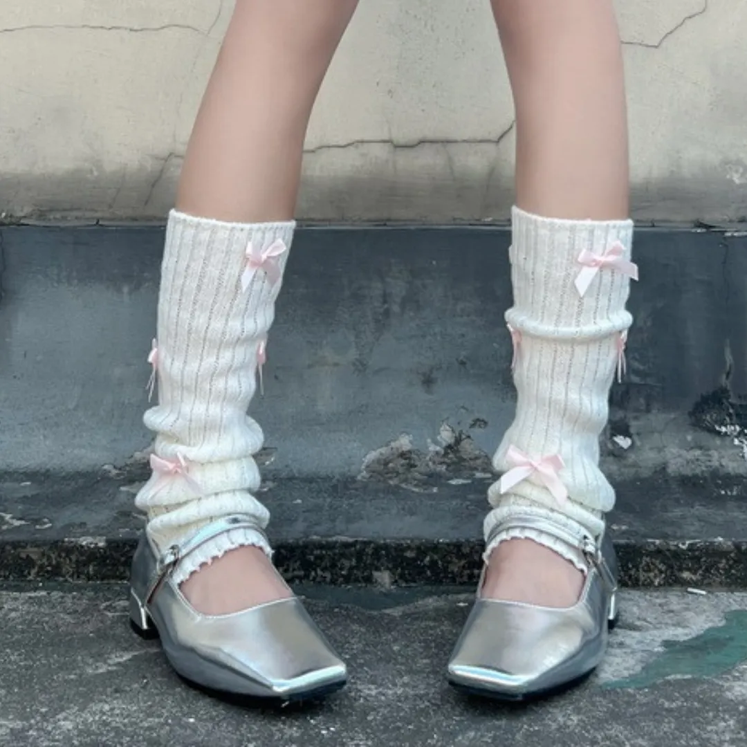 ribbon leg warmers lf2572