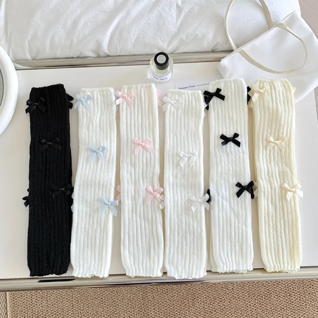 ribbon leg warmers lf2572