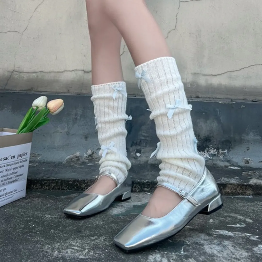 ribbon leg warmers lf2572
