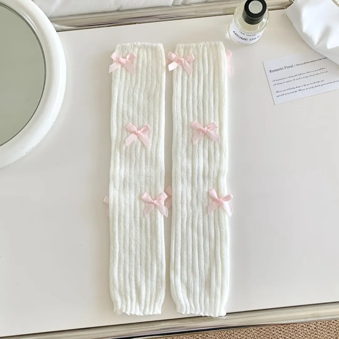 ribbon leg warmers lf2572