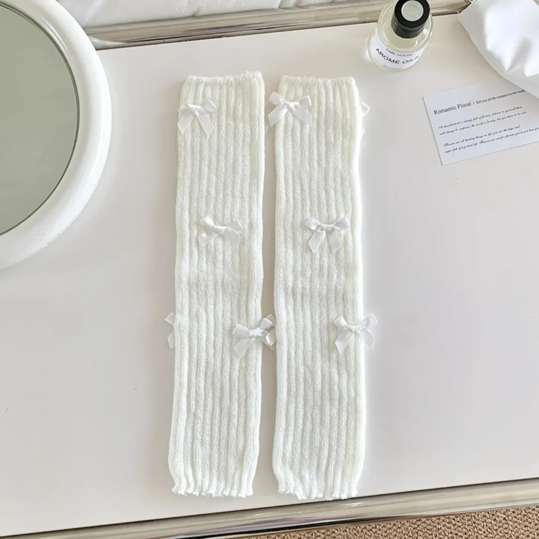 ribbon leg warmers lf2572