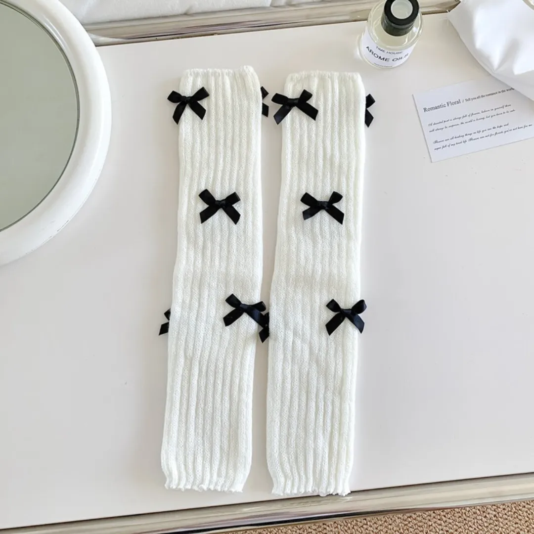 ribbon leg warmers lf2572