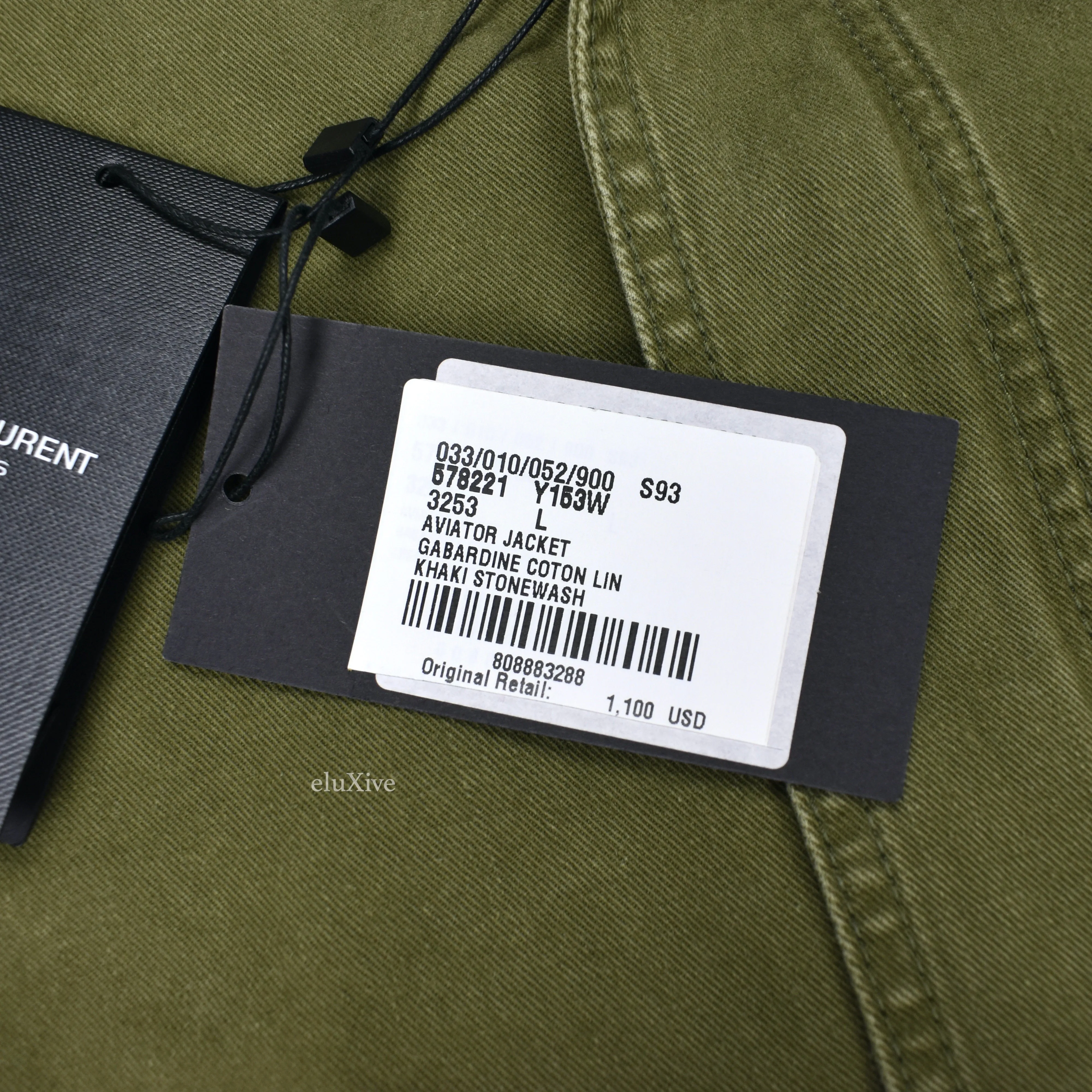 Saint Laurent - Distressed Military Twill Aviator Jacket