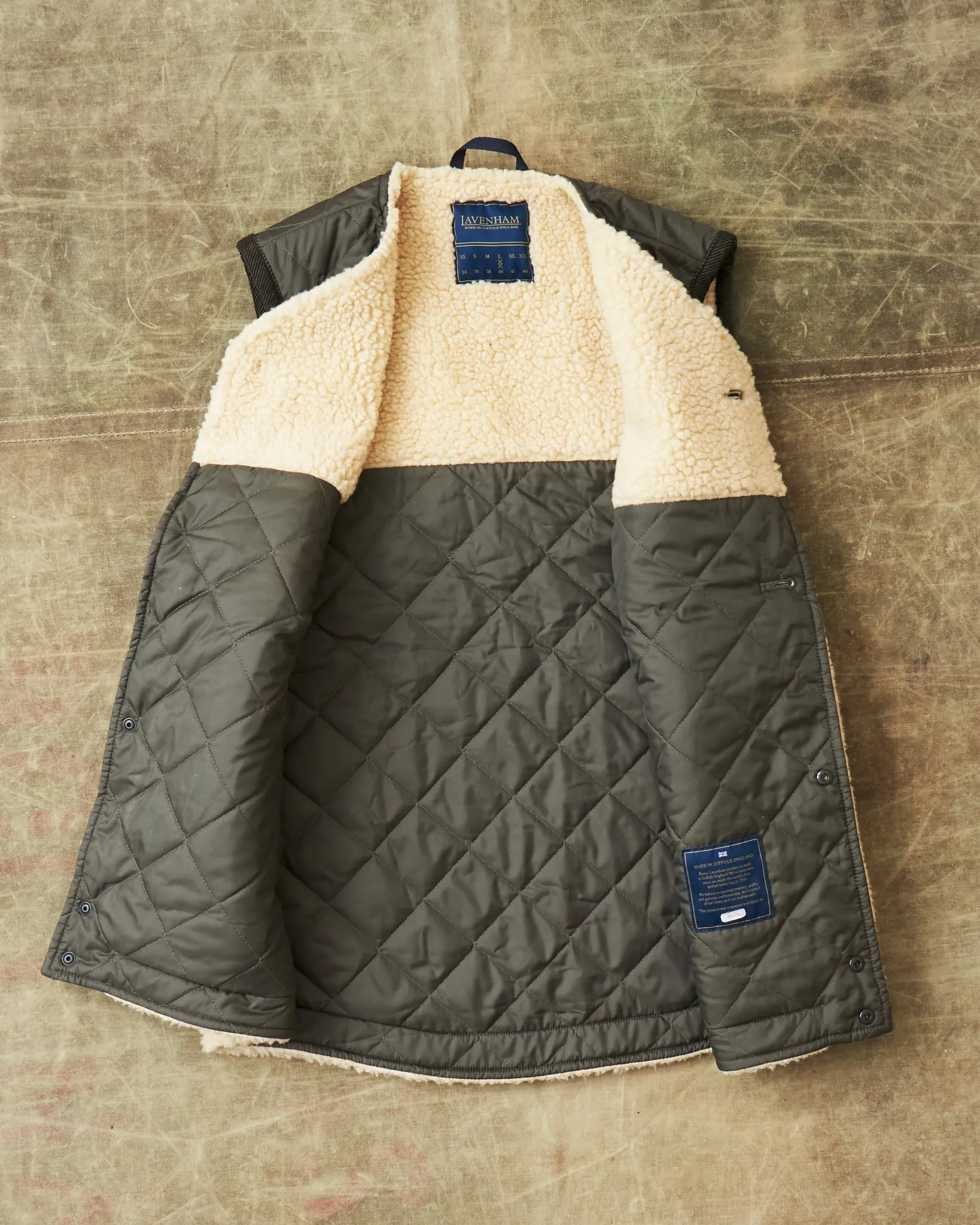 Second Hand Lavenham Faux Shearling Vest Size L
