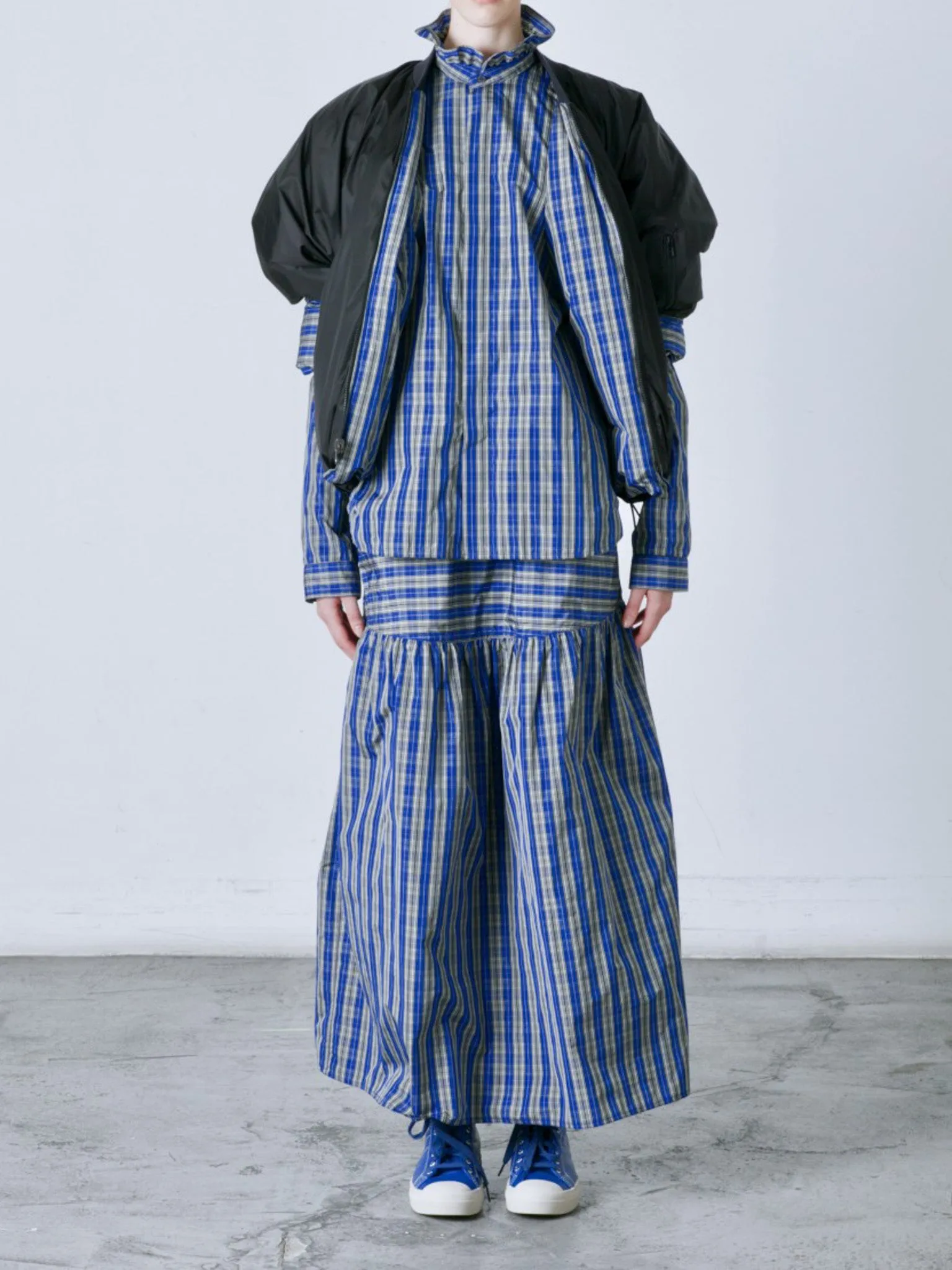 Sling Skirt - Black Plaid
